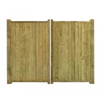Fortress Wooden Tall Double Gates 1.8m high