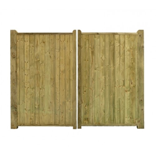 Fortress Wooden Tall Double Gates 1.8m high