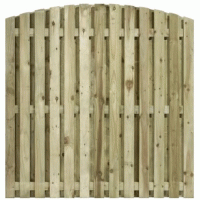 Double Sided Arched Top Paling Fence Panel