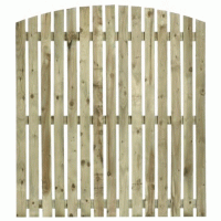 Single Sided Arched Top Paling Fence Panel